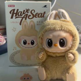 High quality Labubu second generation Bubble Mart macaron face blind box plush doll toy labubu doll key（10 styles）-2436