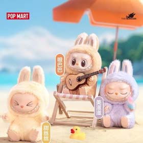 Bubble Mart Second Generation THE MONSTERS Heart-beating Macaron Vinyl Face Blind Box Plush Doll Toy（20 styles）-2443